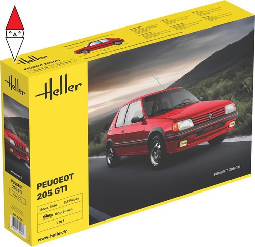 Kit heller peugeot - 1/24,