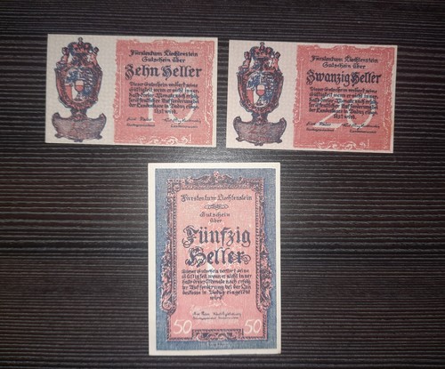 Liechtenstein 50 heller - 10, 20