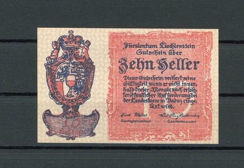 Liechtenstein heller moneta - 10,