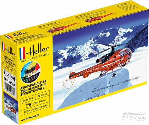 Heller starter kit alouette - kit,